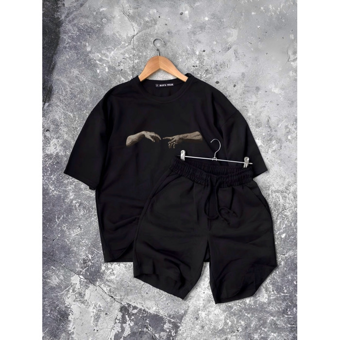 Oversize костюм з принтом