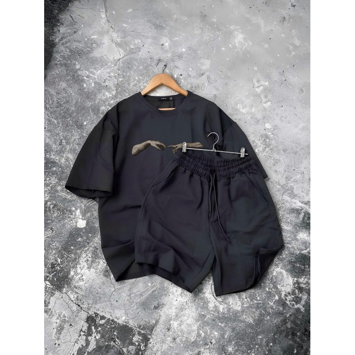 Oversize костюм з принтом