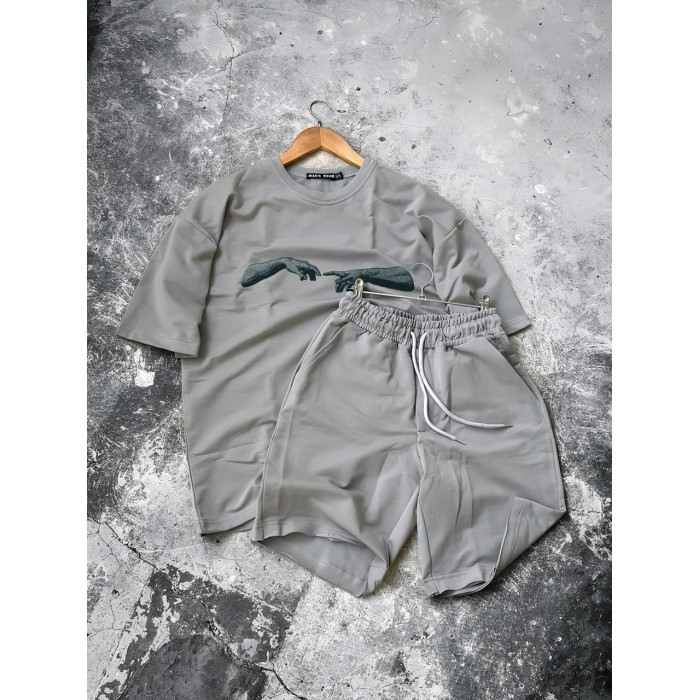 Oversize костюм з принтом