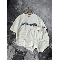 Oversize костюм з принтом