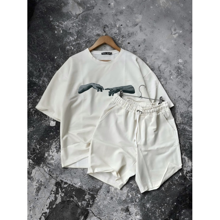 Oversize костюм з принтом