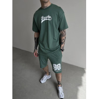 Oversize костюм з принтом
