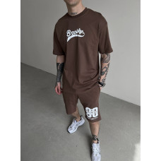 Oversize костюм з принтом
