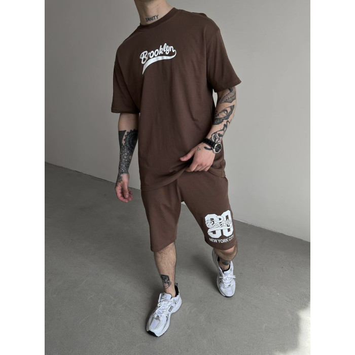 Oversize костюм з принтом