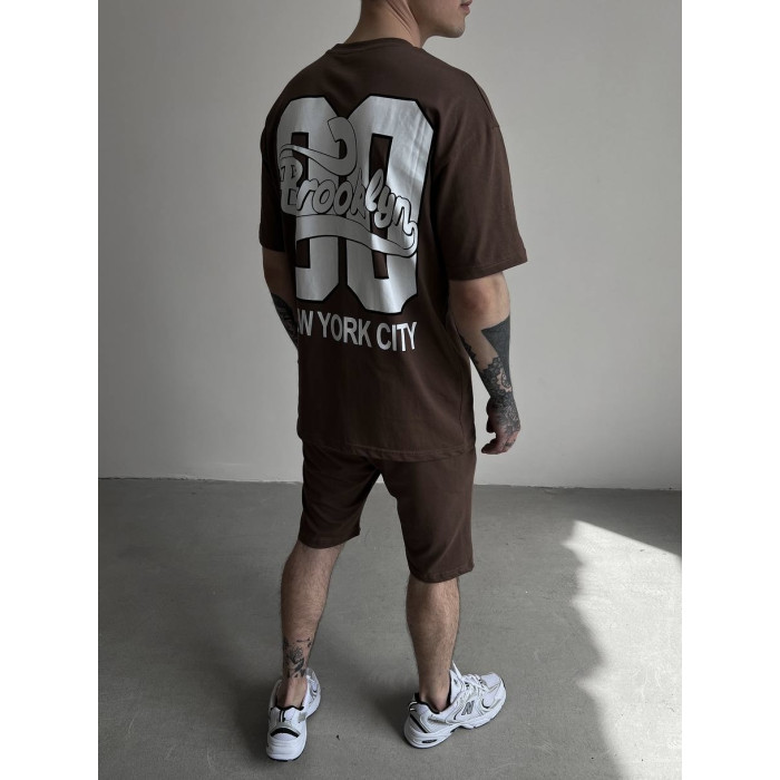 Oversize костюм з принтом