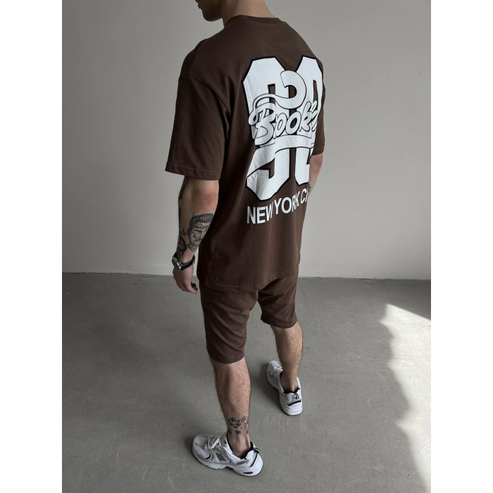 Oversize костюм з принтом