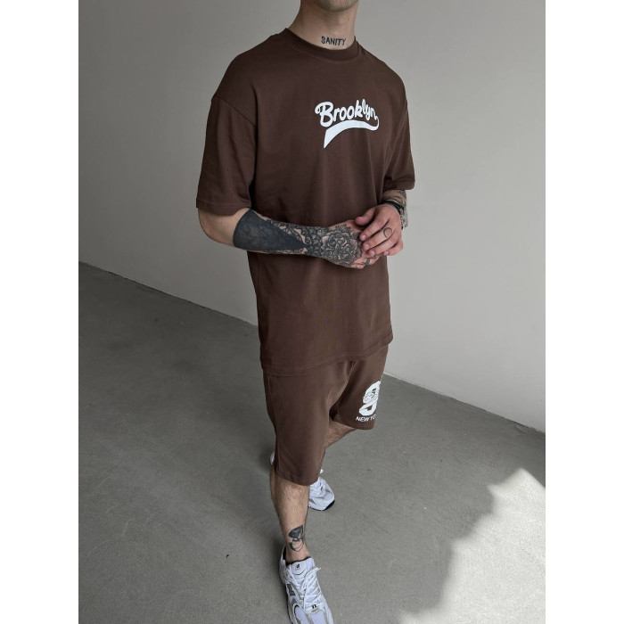 Oversize костюм з принтом