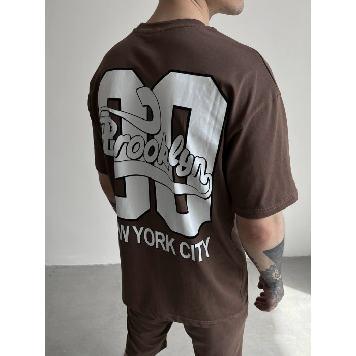 Oversize костюм з принтом