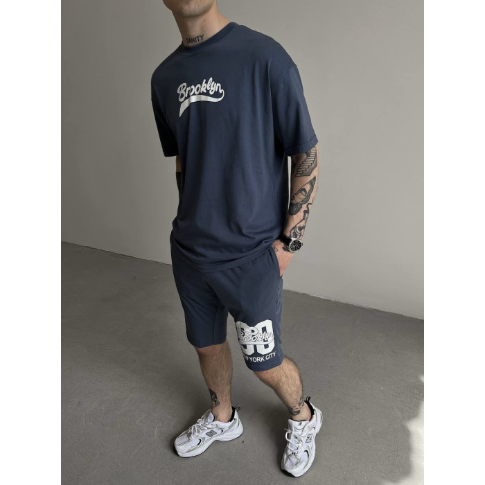 Oversize костюм з принтом