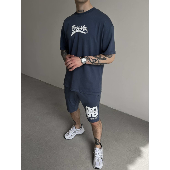 Oversize костюм з принтом
