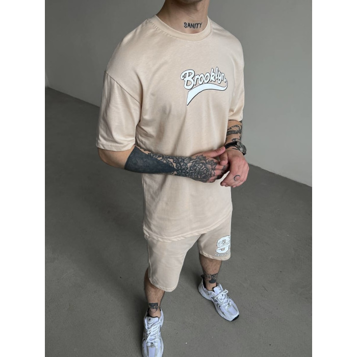 Oversize костюм з принтом
