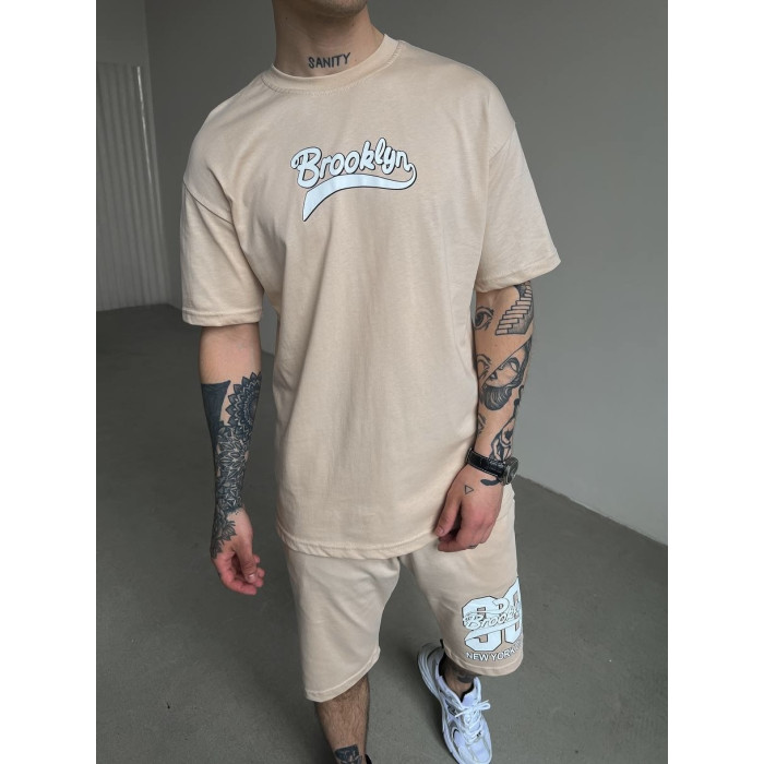 Oversize костюм з принтом