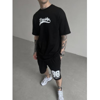 Oversize костюм з принтом