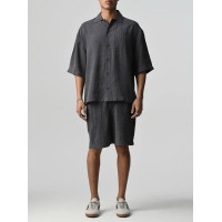 Oversize костюм з вивареної тканини