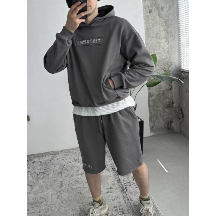 Oversize костюм з вишивкою