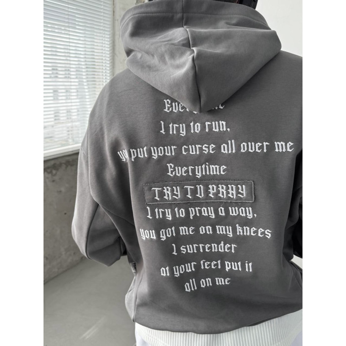 Oversize костюм з вишивкою