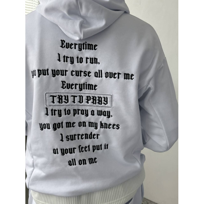 Oversize костюм з вишивкою