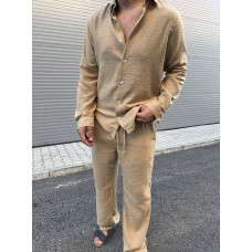 Лляний oversize костюм