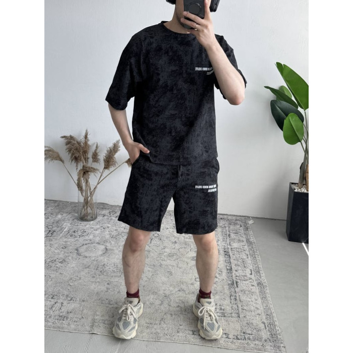 Літній oversize костюм з надписом