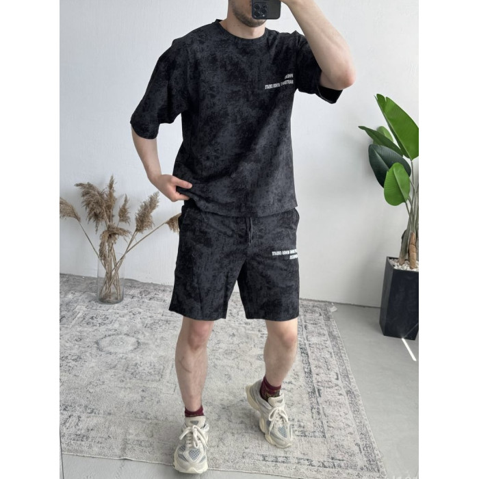 Літній oversize костюм з надписом