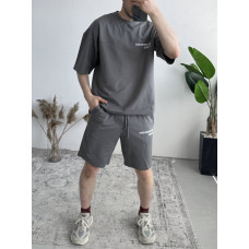Літній oversize костюм з надписом