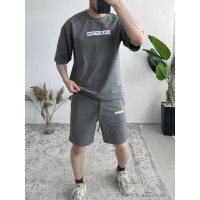 Літній oversize костюм з надписом