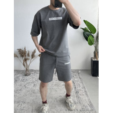 Літній oversize костюм з надписом