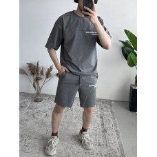 Літній oversize костюм з надписом