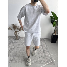 Літній oversize костюм з надписом