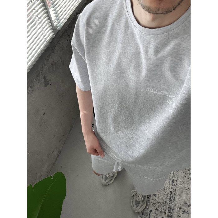 Літній oversize костюм з надписом