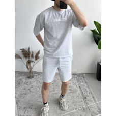 Літній oversize костюм з надписом