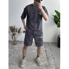 Літній oversize костюм з надписом