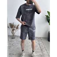 Літній oversize костюм з надписом