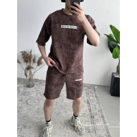 Літній oversize костюм з надписом