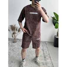 Літній oversize костюм з надписом