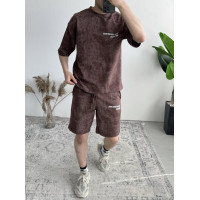 Літній oversize костюм з надписом