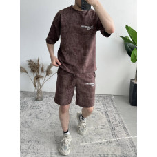Літній oversize костюм з надписом