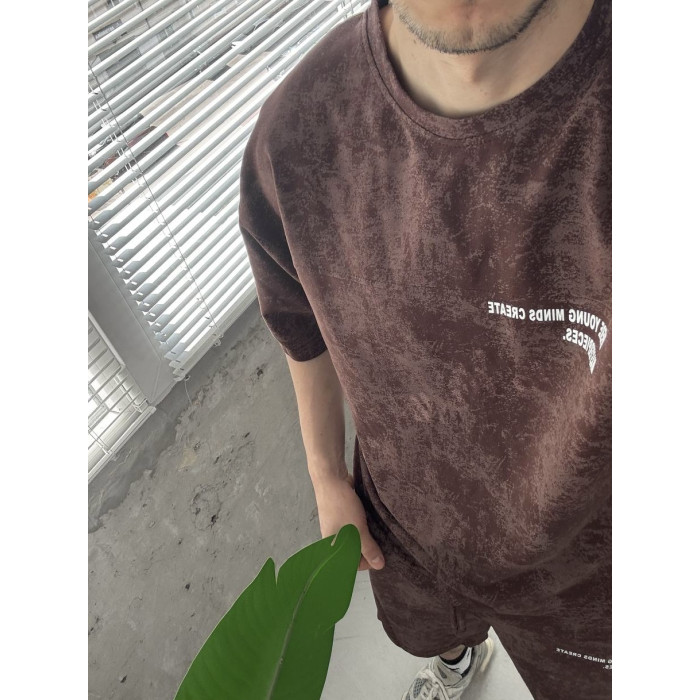 Літній oversize костюм з надписом