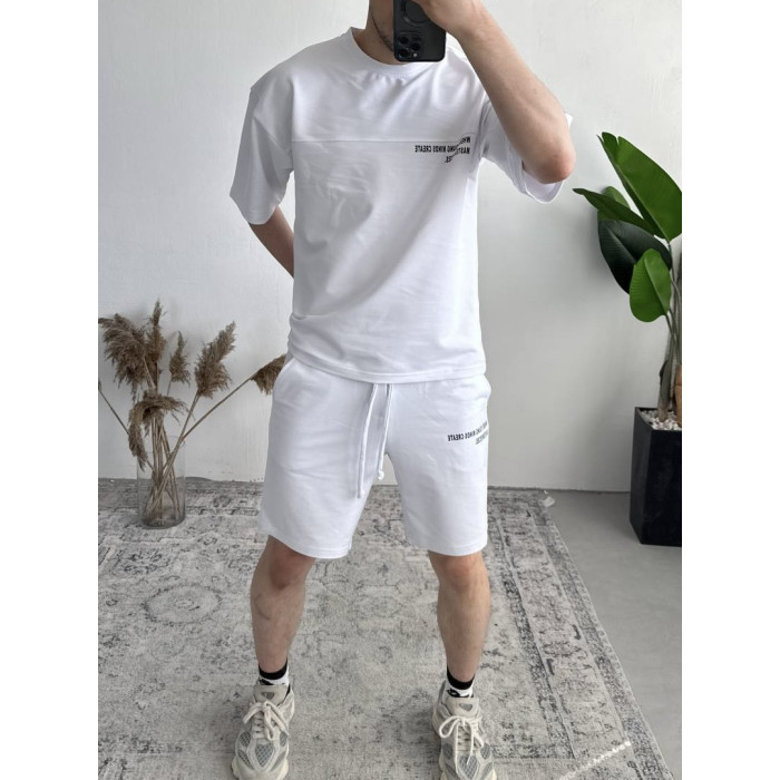 Літній oversize костюм з надписом
