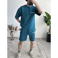 Літній oversize костюм з надписом