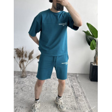 Літній oversize костюм з надписом