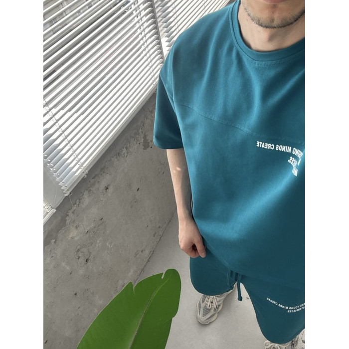 Літній oversize костюм з надписом