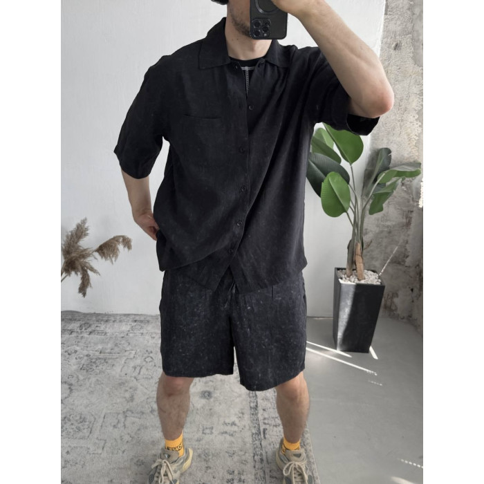 Oversize костюм з вивареної тканини