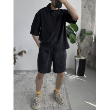 Oversize костюм з вивареної тканини