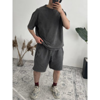 Oversize костюм з вивареної тканини
