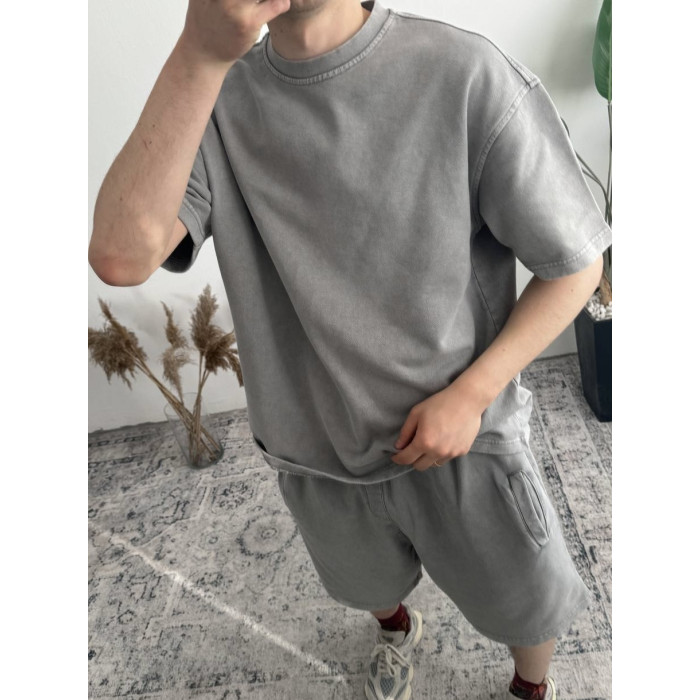 Oversize костюм з вивареної тканини