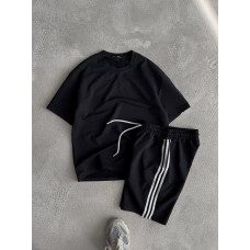 Oversize костюм з акцентними смужками