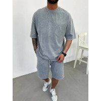 Oversize костюм з вивареної тканини