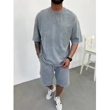 Oversize костюм з вивареної тканини