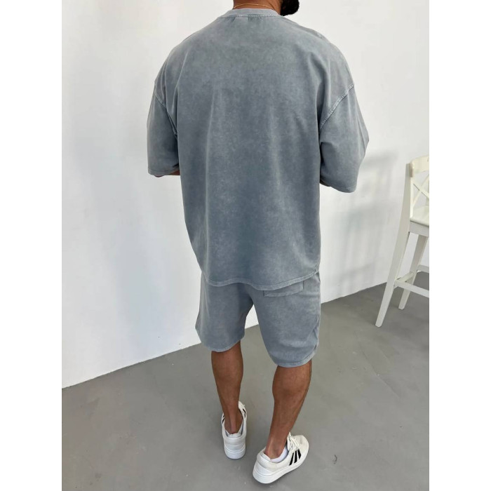 Oversize костюм з вивареної тканини